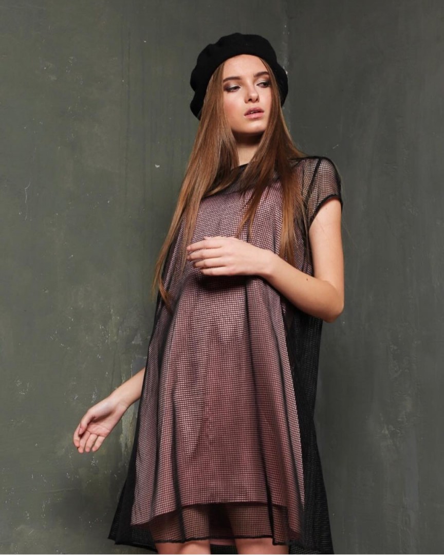 сукня - сітка міні