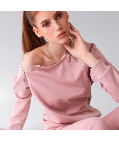   костюм з блискавками ніжна троянда