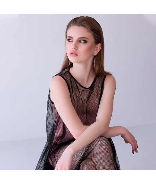 сукня - сітка максі