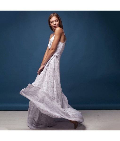 сукня в підлогу SPACE білого кольору