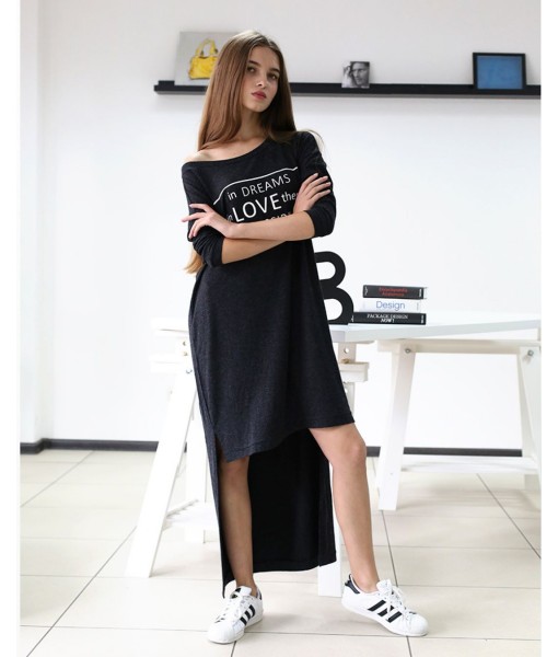 платье ангоровое с принтом   цвет мокрый асфальт