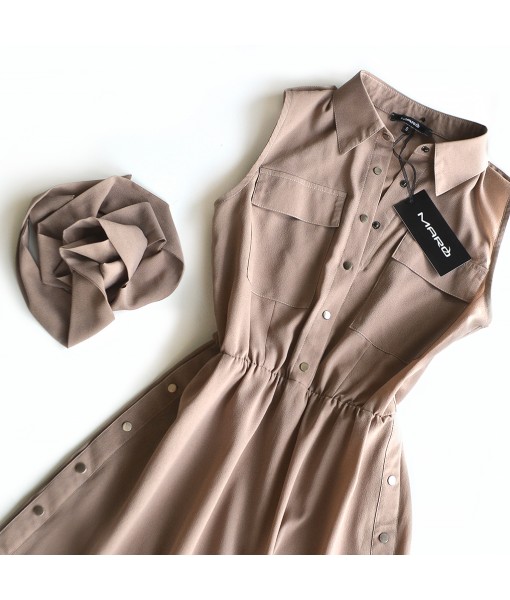 сукня максі на кнопках капучіно