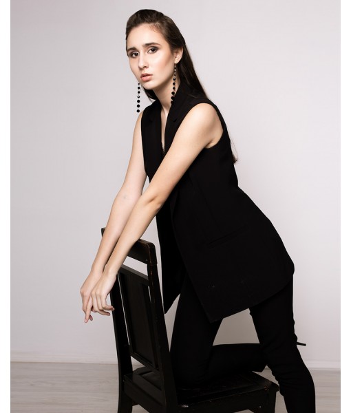 костюм брючний жилет / штани чорний