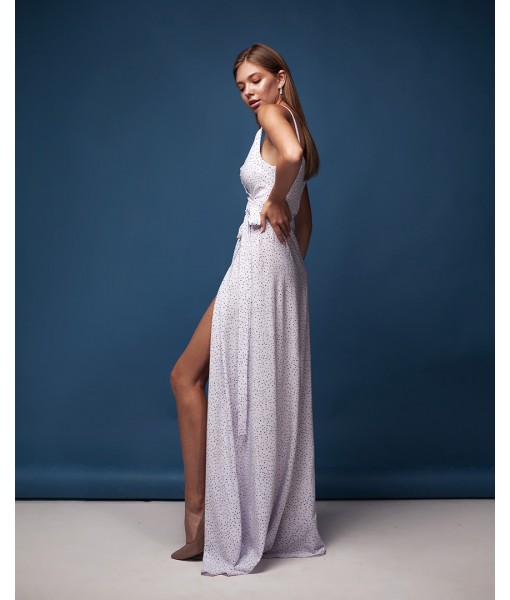 сукня в підлогу SPACE білого кольору