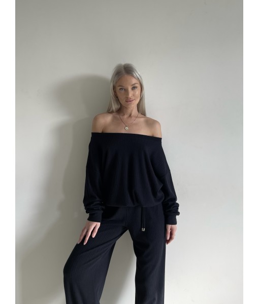 кофта oversize чорна жакардова