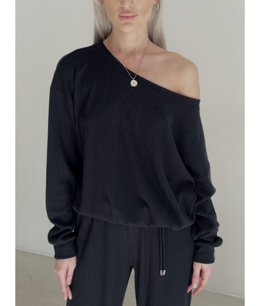 кофта oversize чорна жакардова