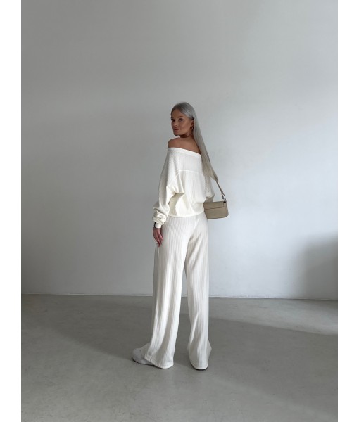 кофта oversize біла жакардова