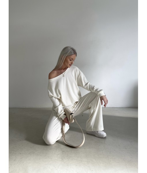 кофта oversize біла жакардова