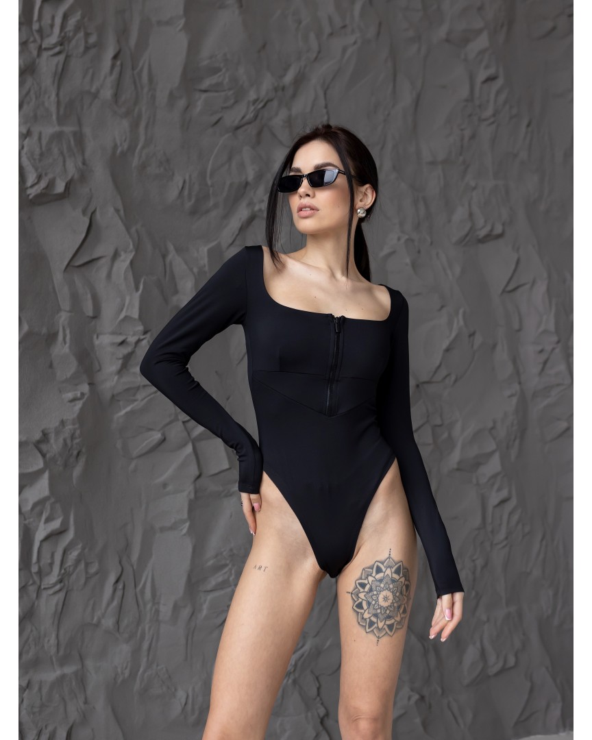 боді з блискавкою та довгим рукавом AMELIE