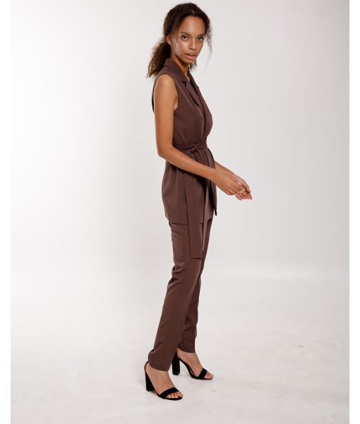 костюм жилет /брюки шоколад