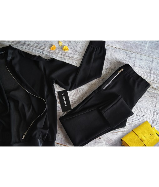 легінси бандажні з блискавками