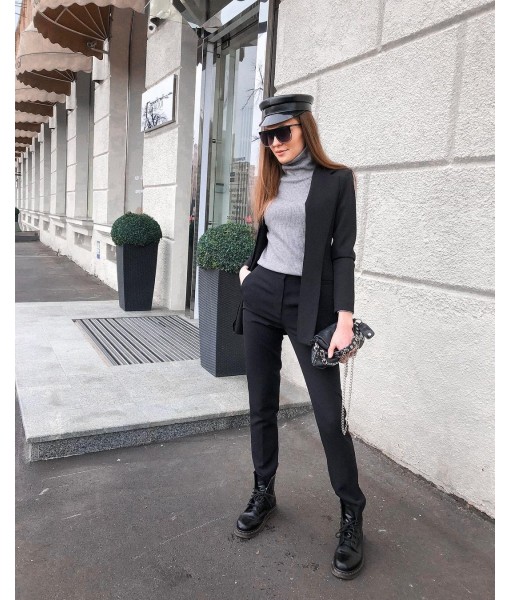 костюм брючний піджак / штани чорний