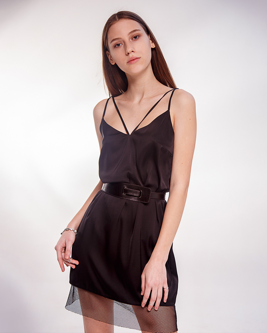 сукня-комбінація з сіточкою