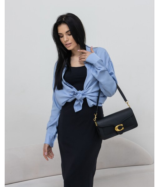 сорочка ANDREA oversize блакитна тенсел