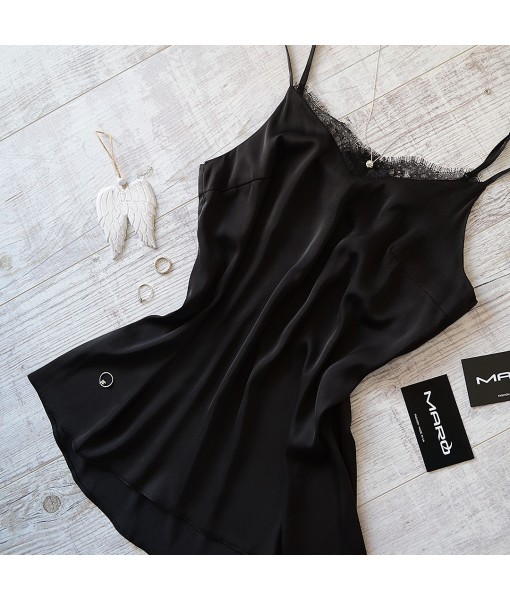 топ із мереживом чорний