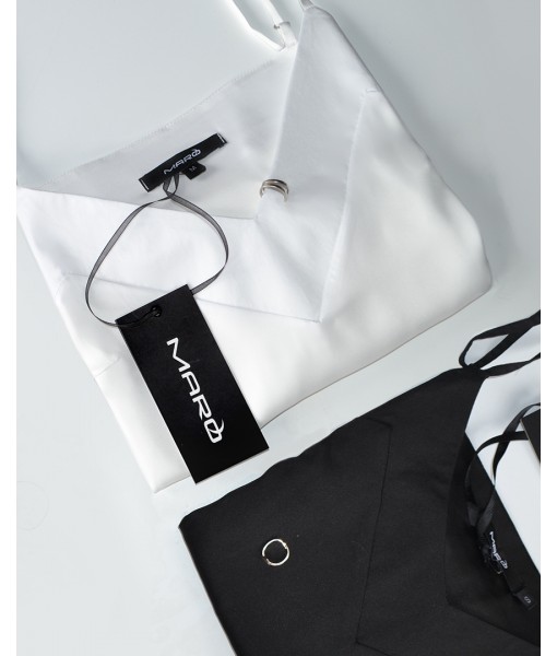 топ з каймою айворі французський сатин