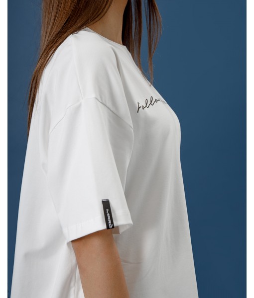 футболка FOLLOW YOUR HEART біла