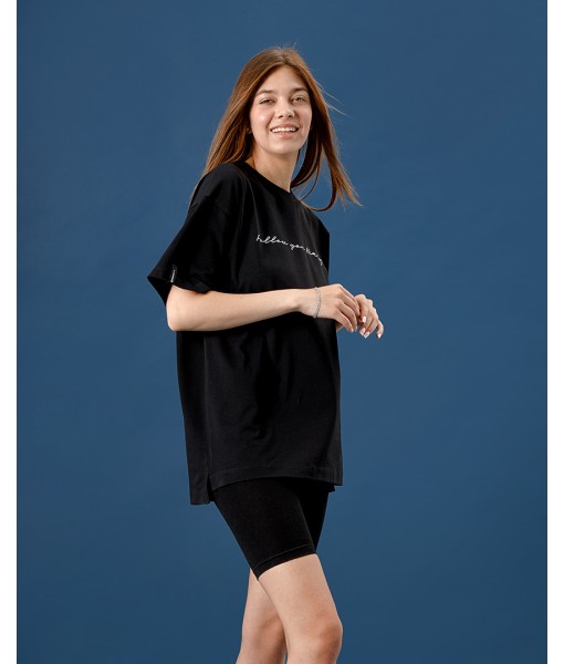 футболка FOLLOW YOUR HEART чорна